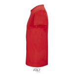 Unisex katoenen T-shirt met ronde hals SOL'S Crusader 150 g/m2 kleur rood zij aanzicht