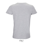 Unisex katoenen T-shirt met ronde hals SOL'S Crusader 150 g/m2 kleur gemarmerd grijs achter aanzicht