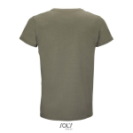 Unisex katoenen T-shirt met ronde hals SOL'S Crusader 150 g/m2 kleur miliair groen achter aanzicht