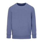 Kinder sweatshirt van gerecycled katoen SOL'S Columbia 280 g/m2 kleur blauw