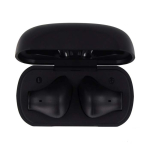 Ergonomische draadloze oordopjes in personaliseerbare case kleur zwart vijfde weergave