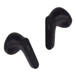 Ergonomische draadloze oordopjes in personaliseerbare case kleur zwart zesde weergave