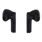 Ergonomische draadloze oordopjes in personaliseerbare case kleur zwart achtste weergave