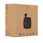 Ergonomische draadloze oordopjes in personaliseerbare case kleur zwart negende weergave