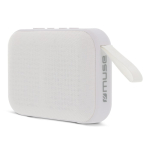 Kleine draagbare zwarte bluetooth-speaker in rechthoekige vorm kleur wit
