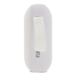 Kleine draagbare zwarte bluetooth-speaker in rechthoekige vorm kleur wit vijfde weergave