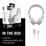 Draadloze koptelefoon met handsfree functie Fresh 'n Rebel Code Core kleur lichtgrijs zevende weergave