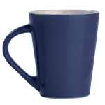 Keramische mok met driehoekig handvat gemaakt in de EU 270ml kleur donkerblauw tweede weergave