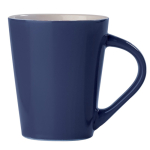 Keramische mok met driehoekig handvat gemaakt in de EU 270ml kleur donkerblauw vierde weergave