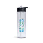 BPA-vrije plastic fles met rietje 700ml met afdrukgebied