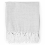Hammam handdoek van gerecycled katoen in effen kleur 150x90cm tweede weergave