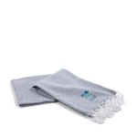 Hammam handdoek van gerecycled katoen in effen kleur 150x90cm met afdrukgebied
