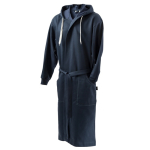 Badjas van katoen en polyester met verstelbare capuchon maat kleur blauw