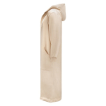 Badjas van katoen en polyester met verstelbare capuchon maat kleur beige vierde weergave