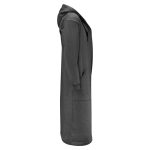 Badjas van katoen en polyester met verstelbare capuchon maat kleur donkergrijs vijfde weergave