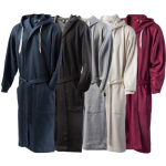 Badjas van katoen en polyester met verstelbare capuchon maat