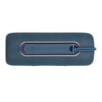 Cilindervormige waterbestendige speaker met LED-details kleur donkerblauw vierde weergave