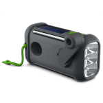 Draagbare radio met zaklamp en powerbank 1.000mAh Muse kleur zwart tweede weergave