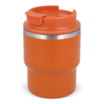 Stapebare take away reisbeker in verschillende kleuren 280ml kleur oranje