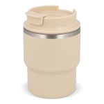 Stapebare take away reisbeker in verschillende kleuren 280ml kleur beige