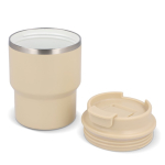 Stapebare take away reisbeker in verschillende kleuren 280ml kleur beige tweede weergave