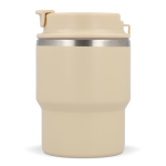 Stapebare take away reisbeker in verschillende kleuren 280ml kleur beige vierde weergave