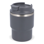 Stapebare take away reisbeker in verschillende kleuren 280ml kleur donkergrijs