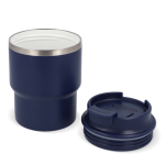 Stapebare take away reisbeker in verschillende kleuren 280ml kleur donkerblauw tweede weergave