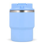 Stapebare take away reisbeker in verschillende kleuren 280ml kleur lichtblauw vijfde weergave