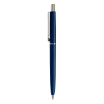 Plastic pen met metalen onderdelen gemaakt in de EU kleur donkerblauw tweede weergave