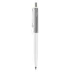 Metalen pen met kleurdetail op de clip kleur wit tweede weergave
