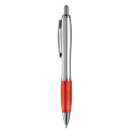 Goedkope pennen met logo en antislip functie Silver&Color kleur rood tweede weergave