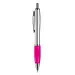 Goedkope pennen met logo en antislip functie Silver&Color kleur roze tweede weergave