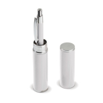 Aluminium pen met bijpassende buisvormige etui kleur wit zevende weergave