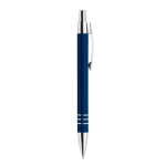 Aluminium pen met bijpassende buisvormige etui kleur donkerblauw vijfde weergave
