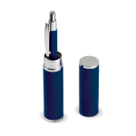 Aluminium pen met bijpassende buisvormige etui kleur donkerblauw zevende weergave
