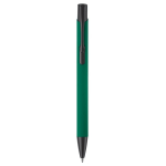 Aluminium pen met rubberen coating in verschillende kleuren kleur donkergroen tweede weergave