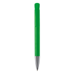 Plastic balpen met matte afwerking, gemaakt in de EU, blauwe inkt kleur groen tweede weergave