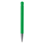 Plastic balpen met matte afwerking, gemaakt in de EU, blauwe inkt kleur groen vierde weergave