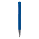 Plastic balpen met matte afwerking, gemaakt in de EU, blauwe inkt kleur koningsblauw tweede weergave