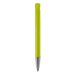 Plastic balpen met matte afwerking, gemaakt in de EU, blauwe inkt kleur limoen groen
