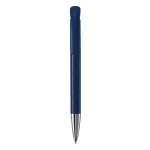 Plastic balpen met matte afwerking, gemaakt in de EU, blauwe inkt kleur donkerblauw tweede weergave