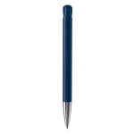 Plastic balpen met matte afwerking, gemaakt in de EU, blauwe inkt kleur donkerblauw vierde weergave