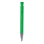 Transparante plastic pen met metalen punt gemaakt in de EU kleur doorzichtig groen tweede weergave