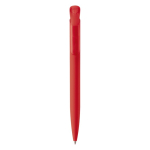 Plastic pen met zachte afwerking gemaakt in de EU kleur rood tweede weergave