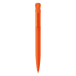 Plastic pen met zachte afwerking gemaakt in de EU kleur oranje tweede weergave