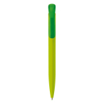 Plastic pen met zachte afwerking gemaakt in de EU kleur limoen groen tweede weergave