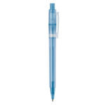 Matte plastic pen, gemaakt in de EU, met blauwe inkt kleur blauw vijfde weergave