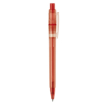 Matte plastic pen, gemaakt in de EU, met blauwe inkt kleur rood vijfde weergave