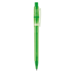 Matte plastic pen, gemaakt in de EU, met blauwe inkt kleur groen vijfde weergave